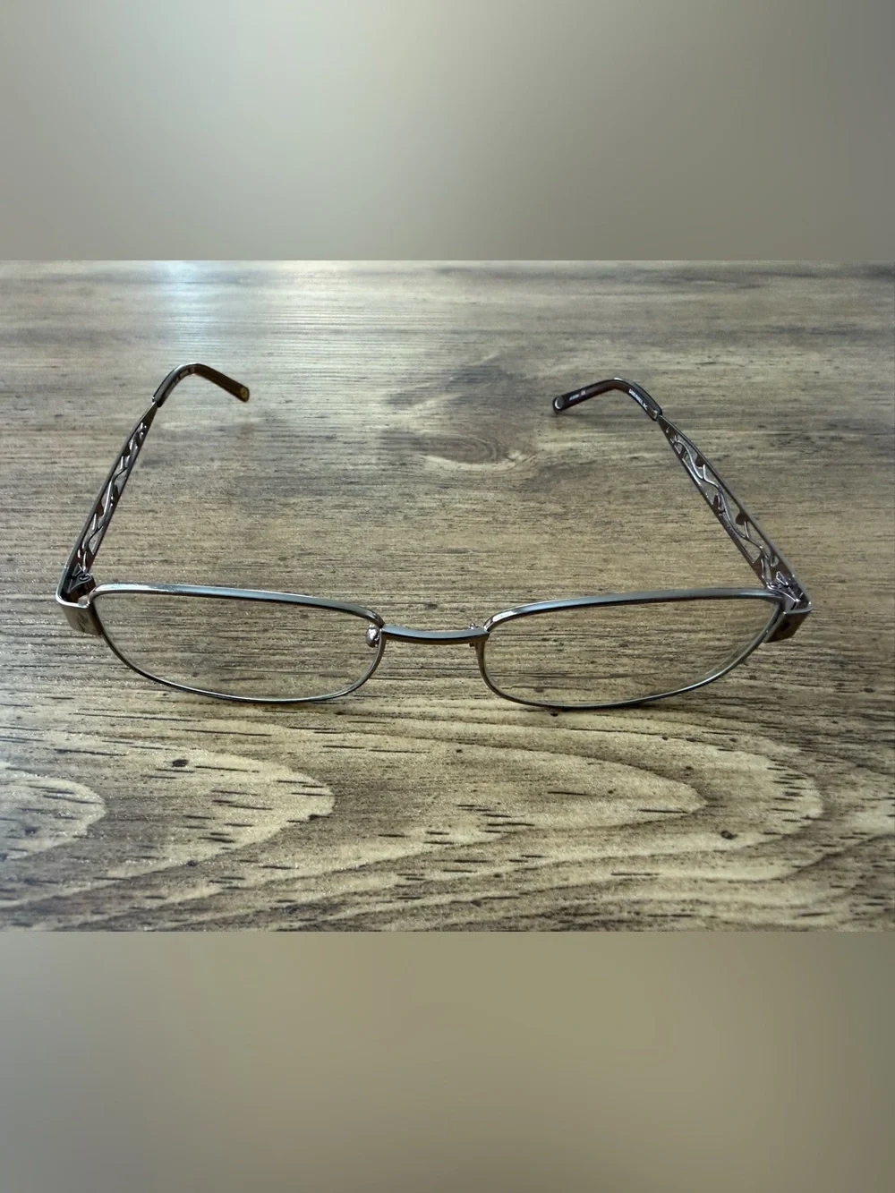 Linda Evans 330 Sans Pareil Eyeglasses Brown 52-17-135 Designer Full Rim Leaves